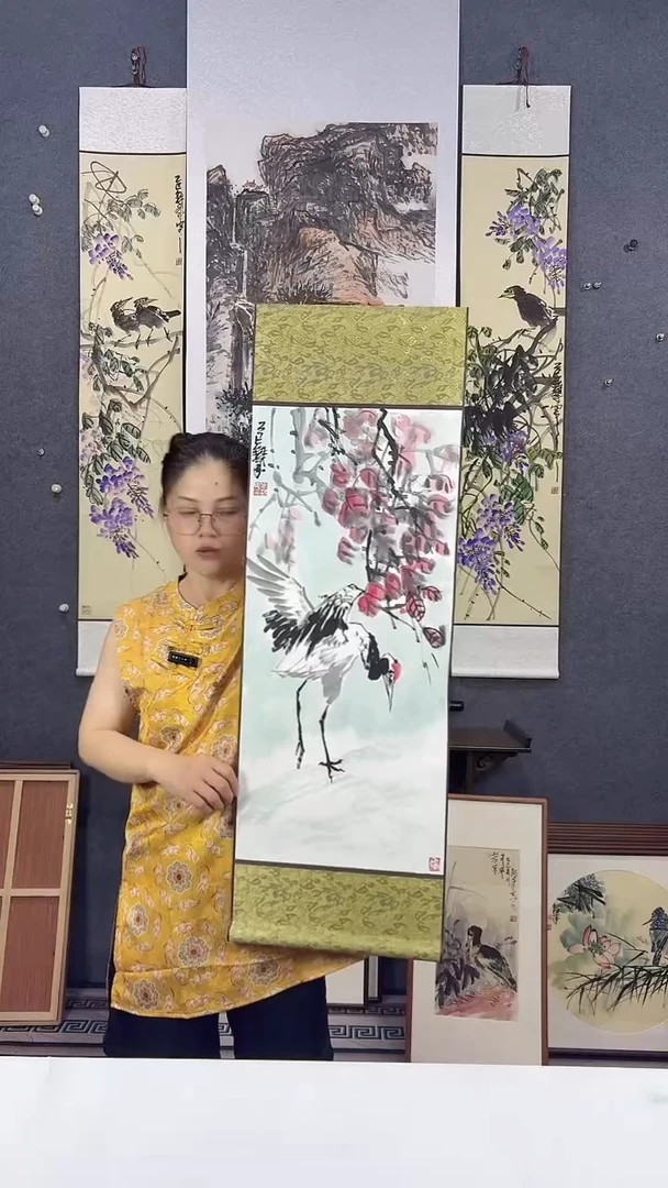 国画92*32吴铁成手绘作品