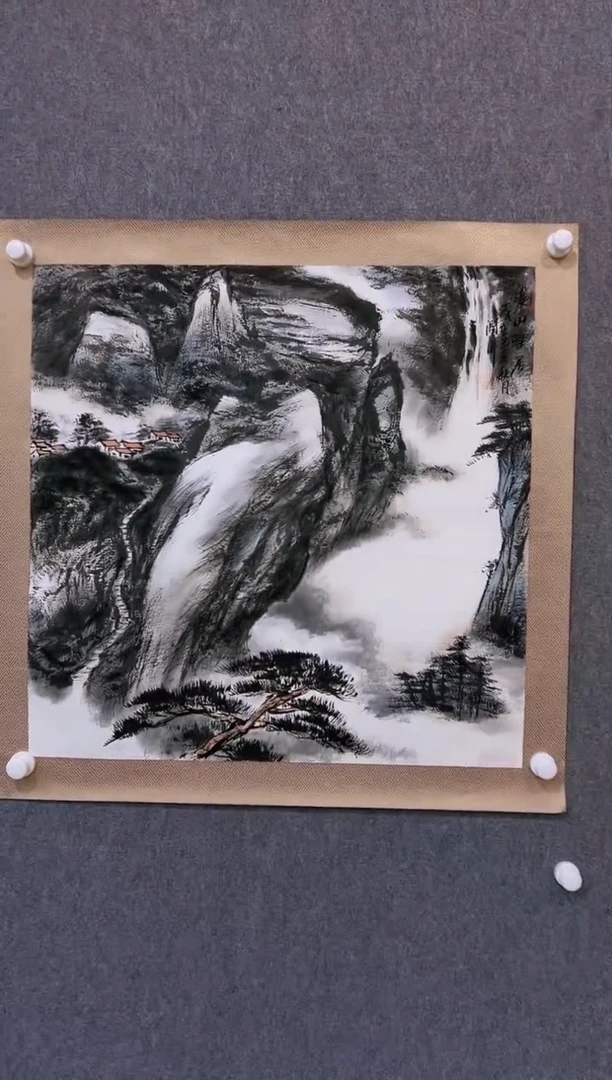 【闪购商品】绘画贺润川-4平尺-国画作品 红