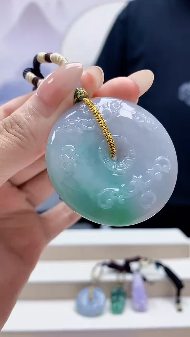 未镶嵌定制翡翠4898MM-毛货挂件115