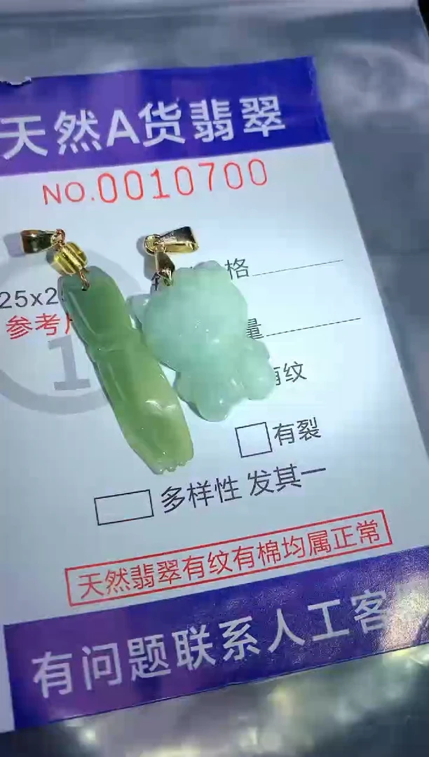 吊坠(赠链)未镶嵌翡翠1