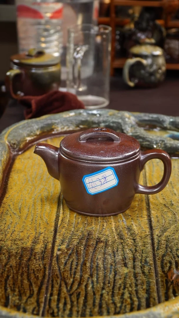 茶壶紫砂纯自然柴烧