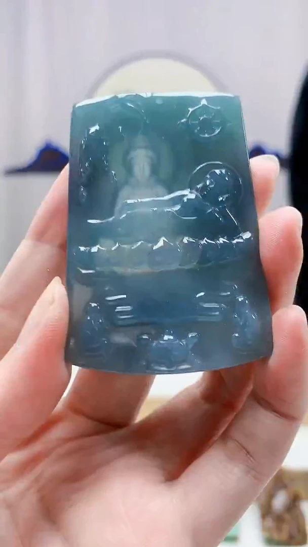 未镶嵌定制翡翠4917zm-毛货挂件80卧佛