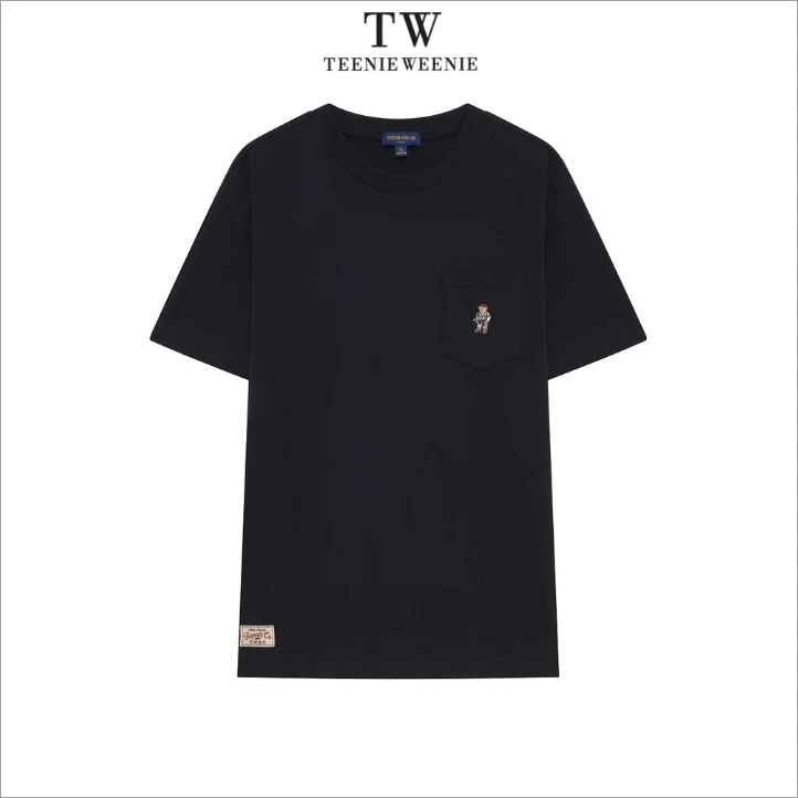 小熊男装T恤2025春夏新款圆领休闲棉质骨感短袖上衣TNRW255201I