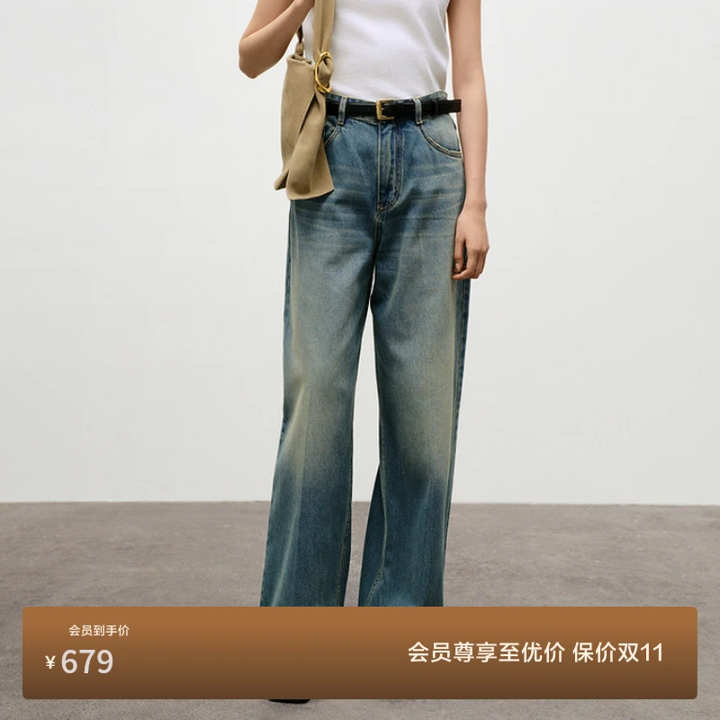 【新品首降】edition秋款土耳其棉复古直筒牛仔裤#EBD3JEN014