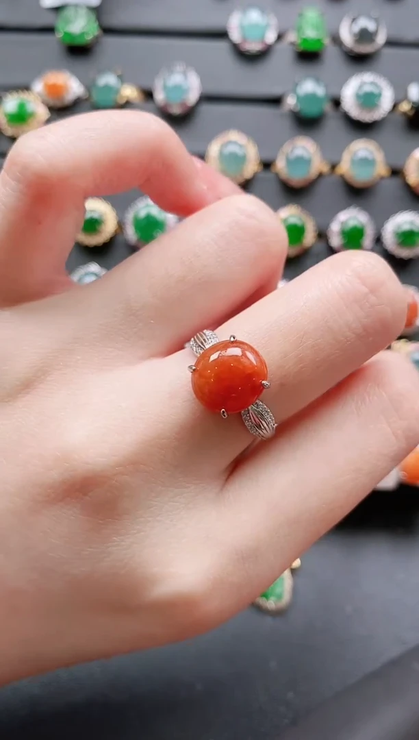 【闪购商品】翡翠戒指银S925镶嵌11111111