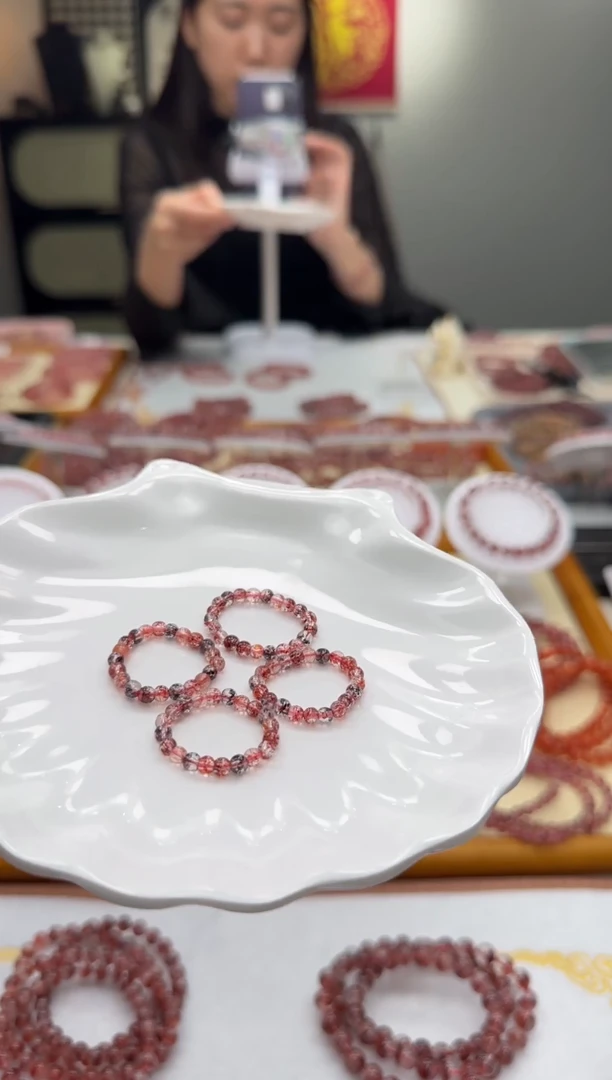 未镶嵌戒指水晶全面金草莓 多样性发一