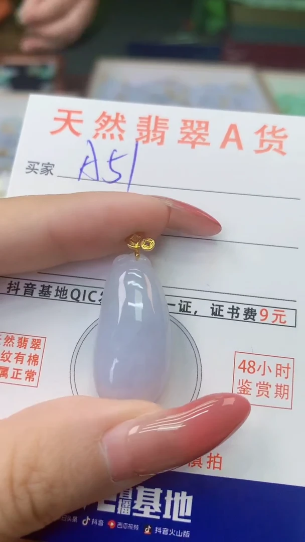 颈饰银S925镶嵌翡翠天然A货翡翠挂件