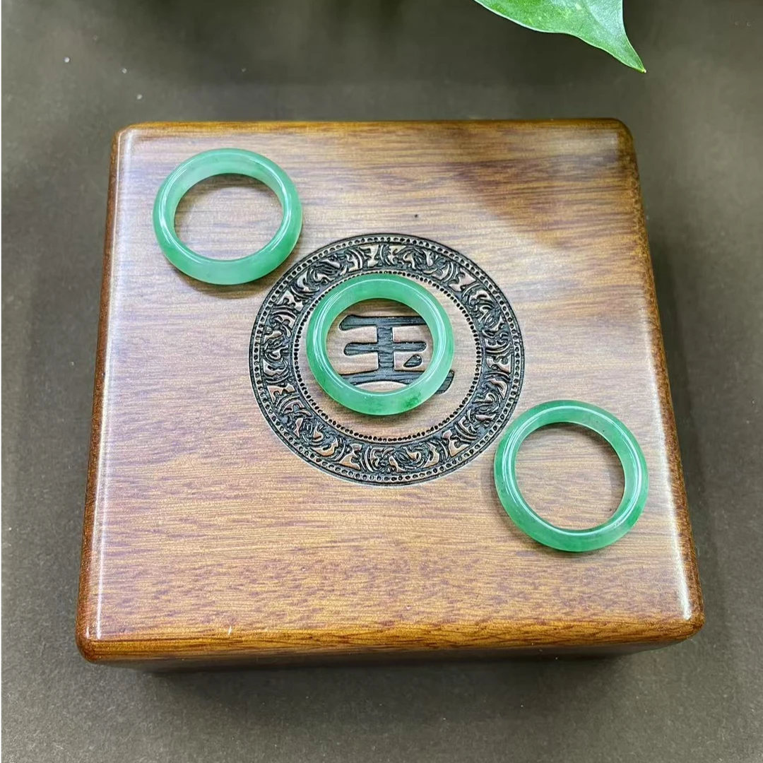 独龙玉戒指（颜色微区多样性发货拍一发一）