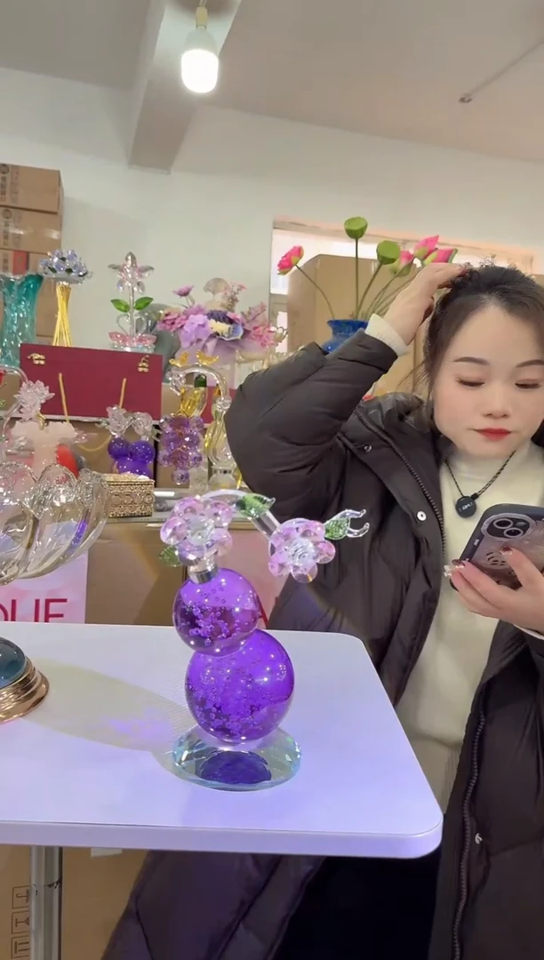 【闪购商品】琉璃迪喜花器-u-早36