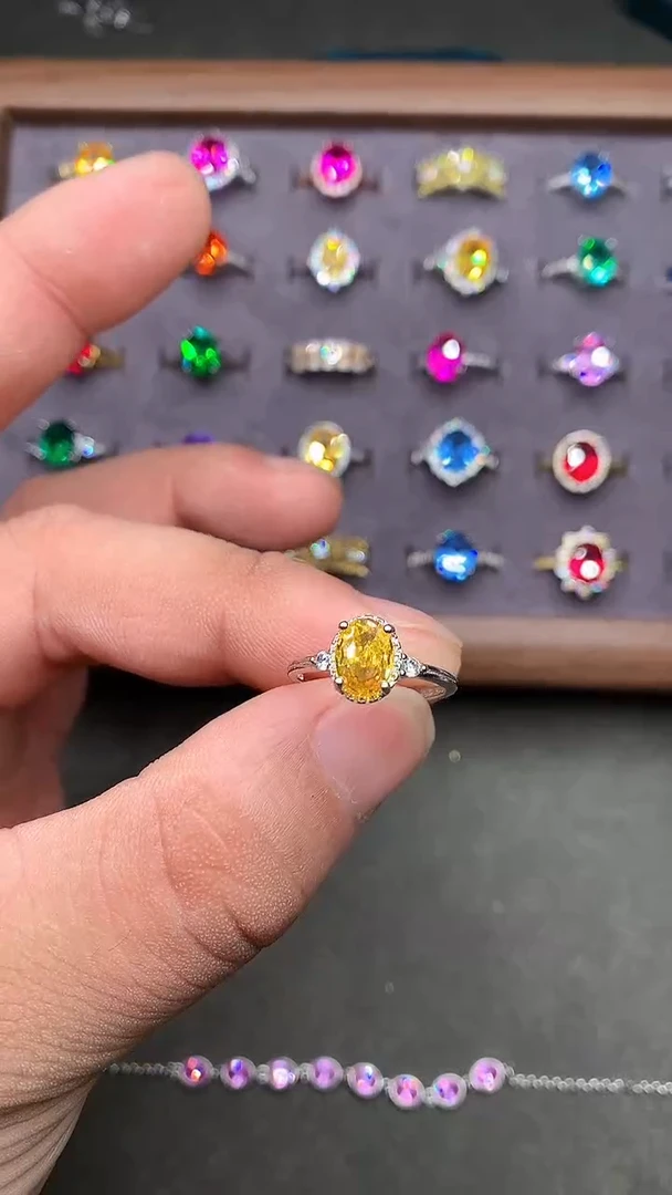 【闪购商品】蓝宝石戒指银S925镶嵌............