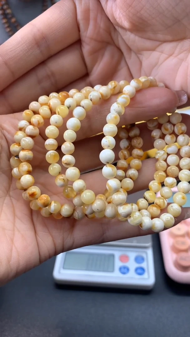 【闪购商品】琥珀珠宝奇石未镶嵌334多样性发其一瑕疵手串