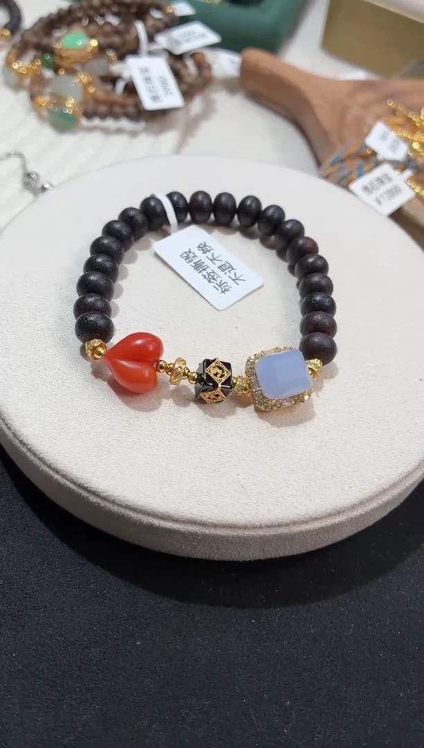 吊坠(不含链)银S925镶嵌翡翠手串