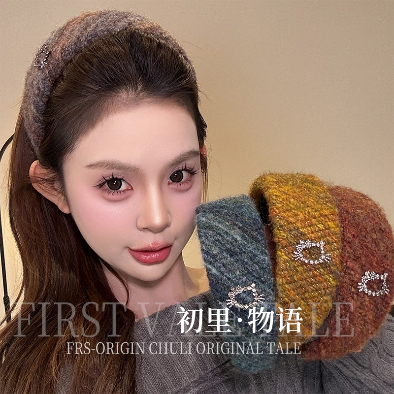 【初里/物语】小香风发箍气质网红百搭复古丝绒秋冬发卡发饰发箍