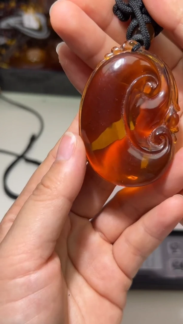 裸石琥珀未镶嵌琥珀蜜蜡吊坠