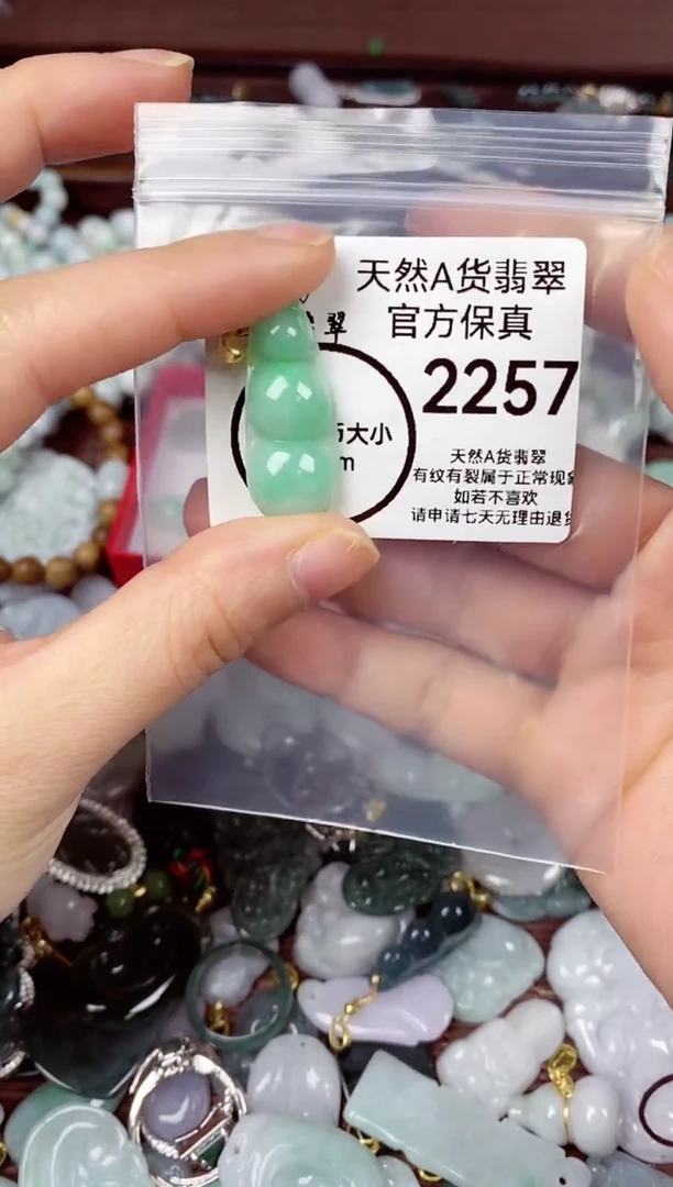 【闪购商品】翡翠颈饰未镶嵌天然A货翡翠 2257