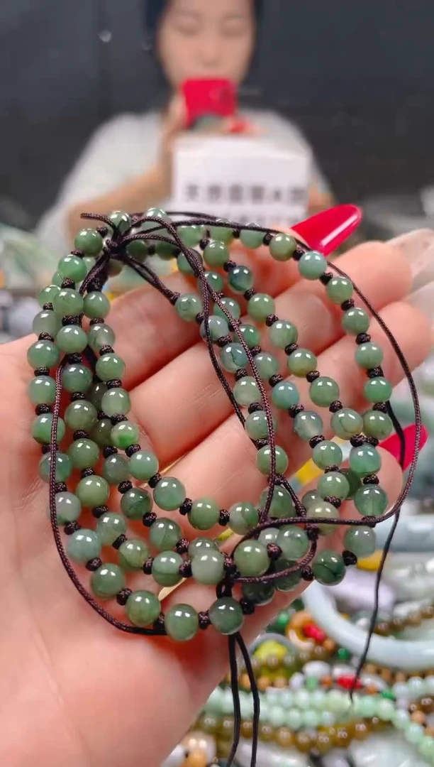 【闪购商品】翡翠颈饰未镶嵌5MM/S/翡翠A货一图一物