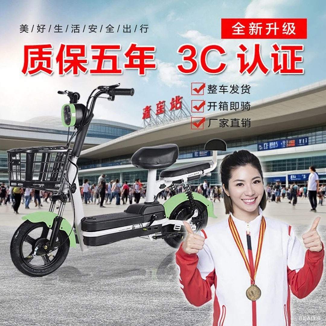 ZSJ幻影新国标电动自行车长续航可上牌适合成人通勤代步