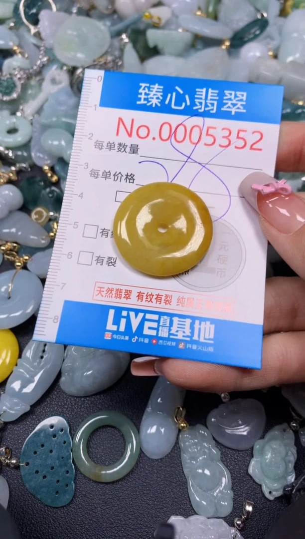 【闪购商品】翡翠颈饰未镶嵌含绳0005352