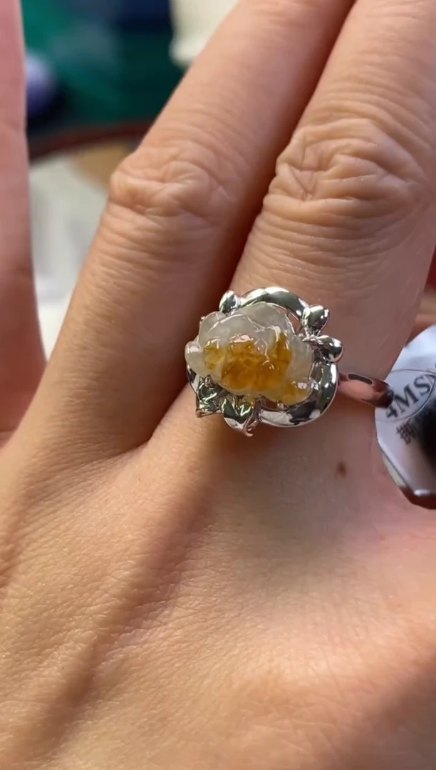 颈饰银S925镶嵌翡翠净货13086