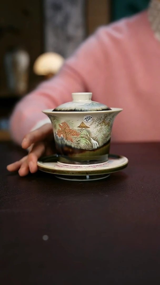 【闪购商品】景德镇陶瓷杯碗柴烧多人