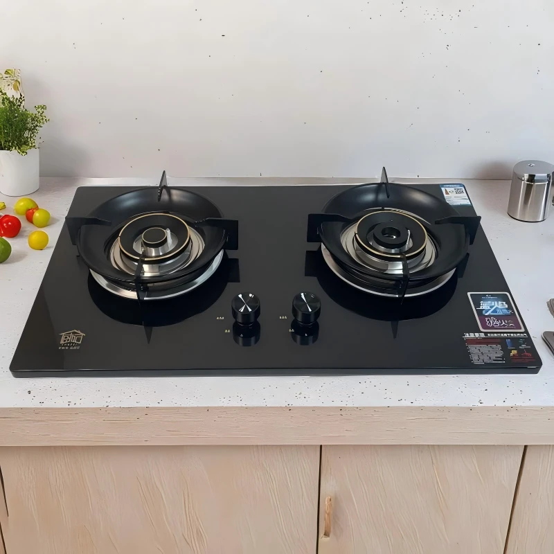厨妃A2496燃气灶鸳鸯灶双猛火煤气双灶嵌入天然气灶蓝焰灶液化气