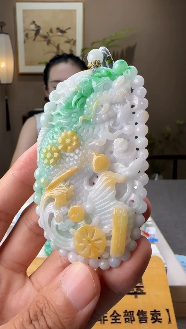 吊坠(不含链)未镶嵌翡翠AR@@960Q1J15652