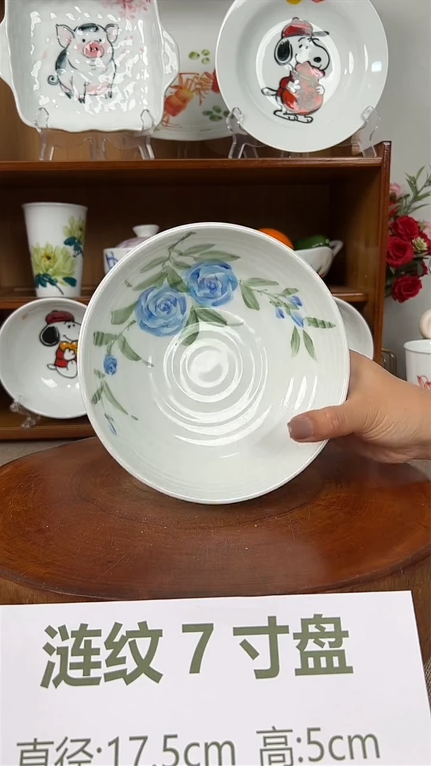 摆件景德镇手工手绘陶瓷餐具