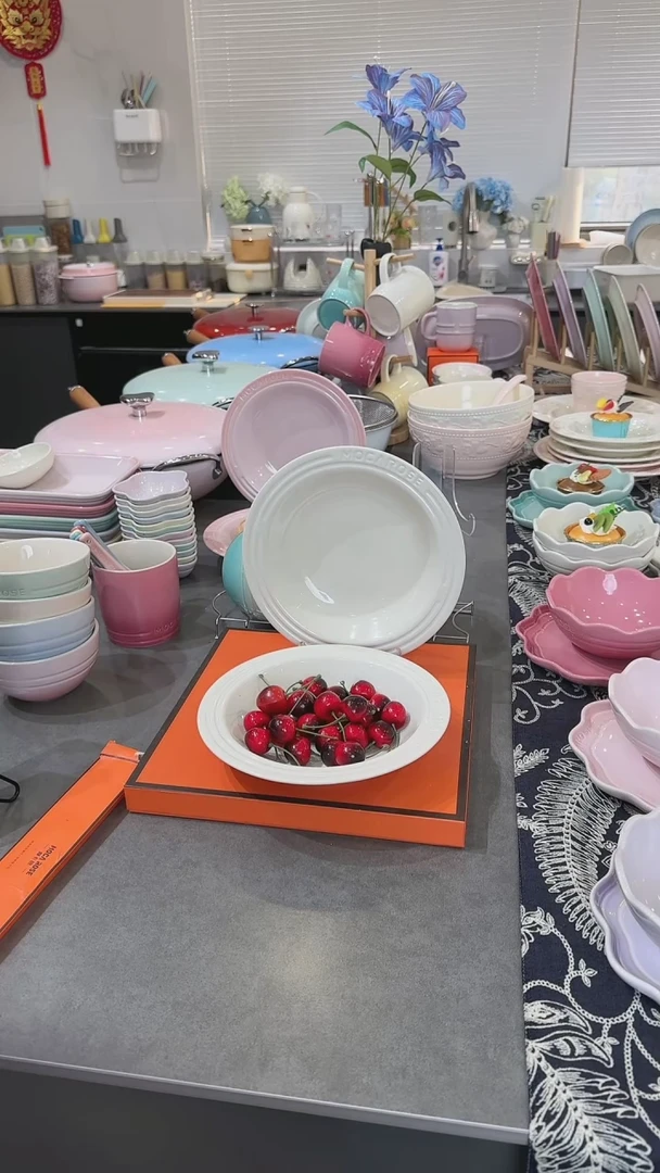 【闪购商品】瓷【2个装】奶油白草帽盘-20cm