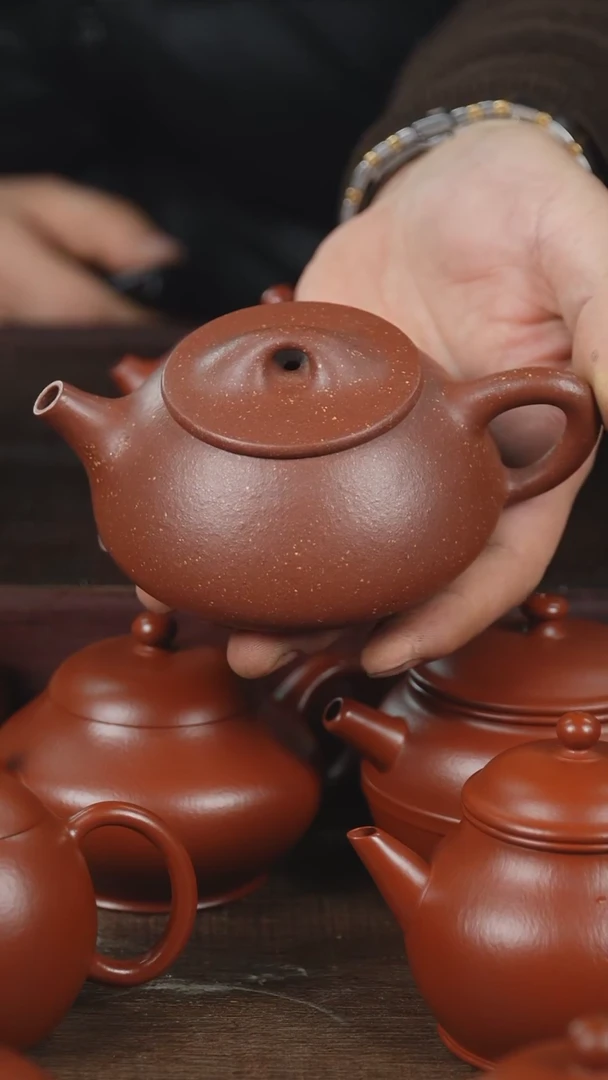 【闪购商品】紫砂茶壶微瑕180cc红降坡景舟石瓢