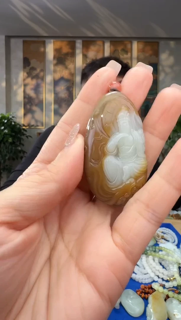 颈饰未镶嵌和田玉拍一发一