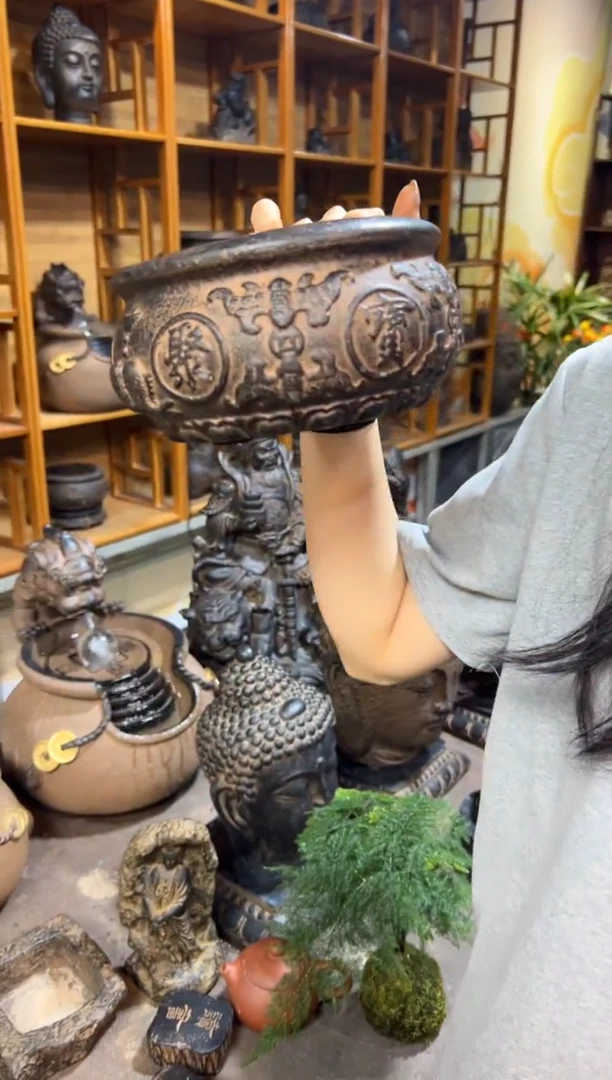 陶土【火山泥】聚宝盆