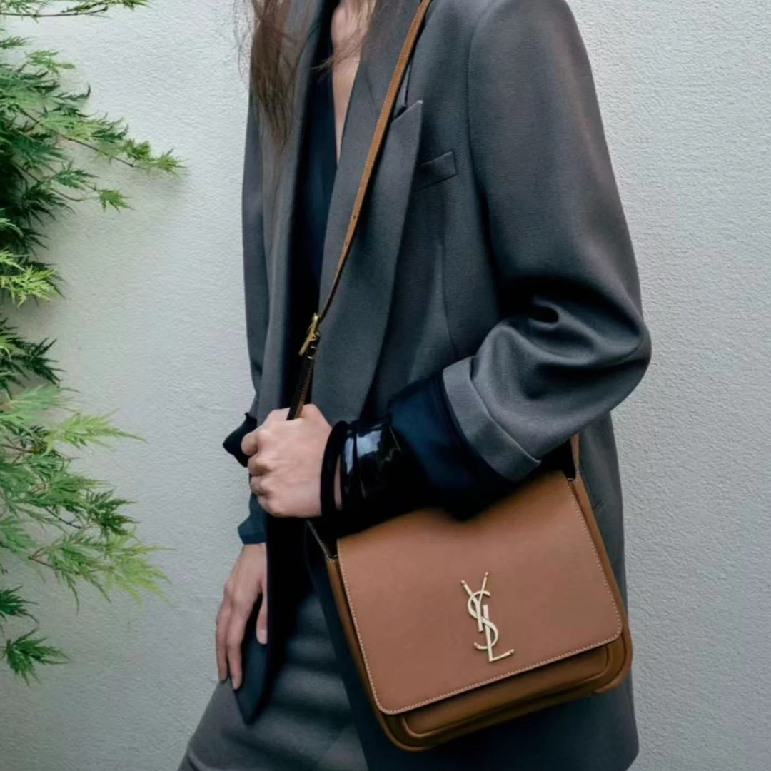 99新 YSL/圣罗兰 坤球奢选圣罗兰niki 邮差包