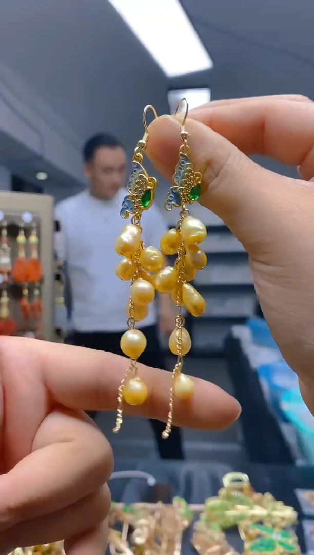 【闪购商品】淡水珍珠耳饰合金185珍珠饰品