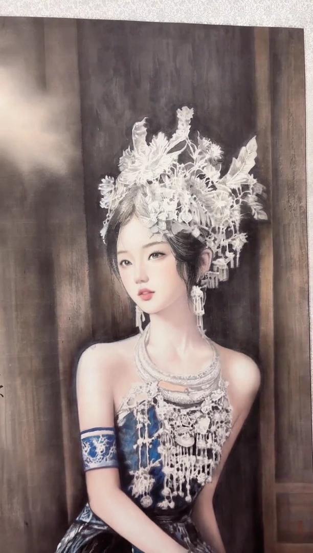 国画秦燕格国画手绘作品Y62
