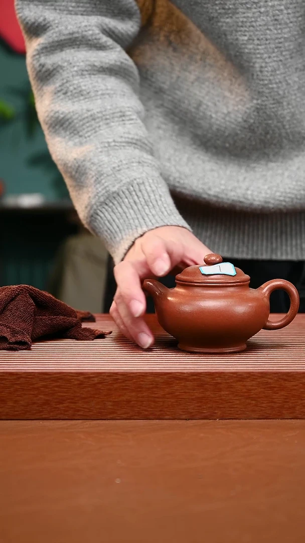 茶壶紫砂紫砂壶朱泥掇只177