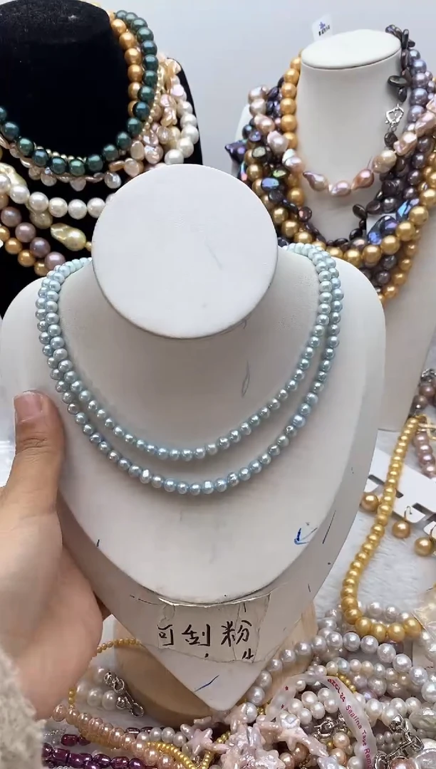 【闪购商品】淡水珍珠颈饰钛钢210