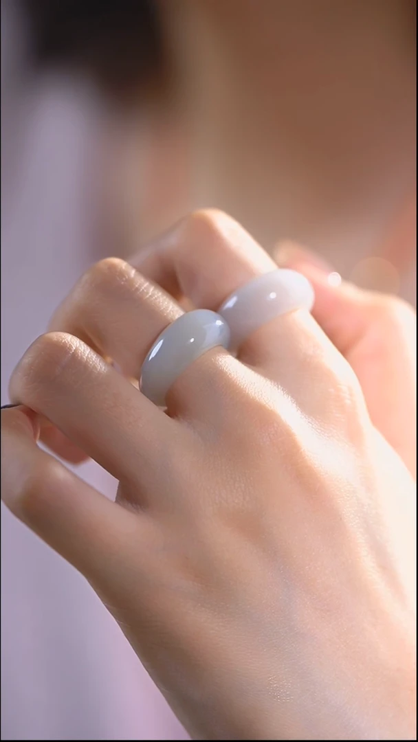 泥塑HETIAN 烟灰馒头戒