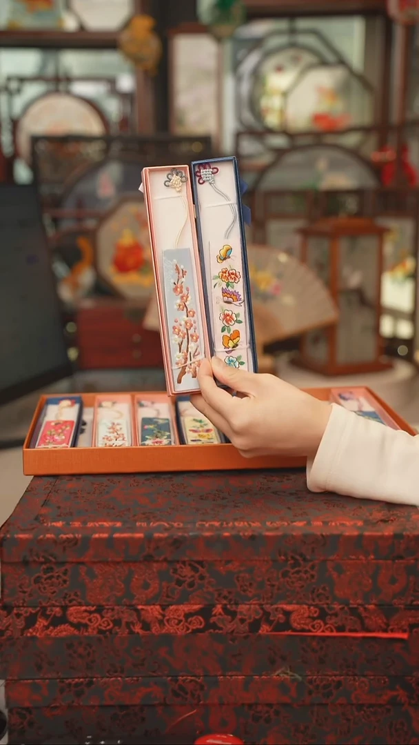 扇子书签吊坠非遗