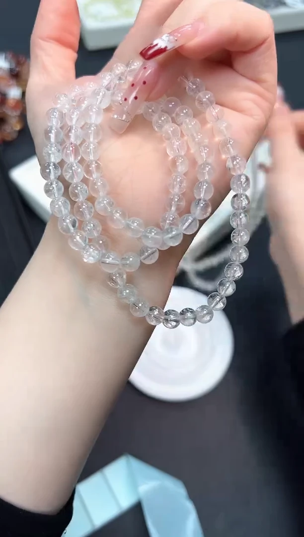 【闪购商品】水晶手串未镶嵌1a多样性发一/1条默认微瑕