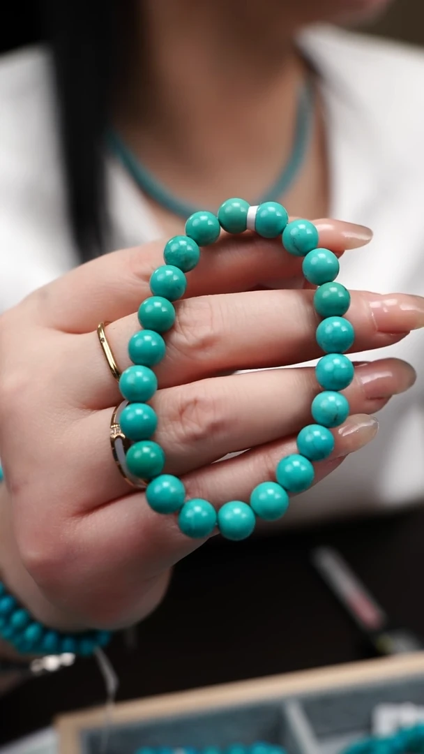 未镶嵌绿松石手串B0206