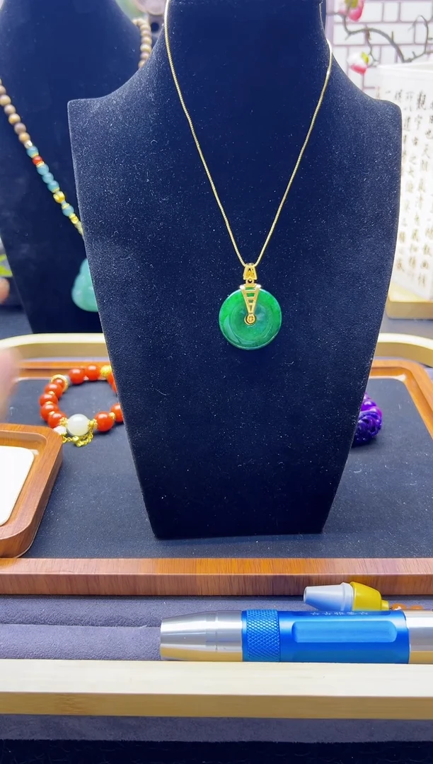 【闪购商品】翡翠颈饰14K金镶嵌D130