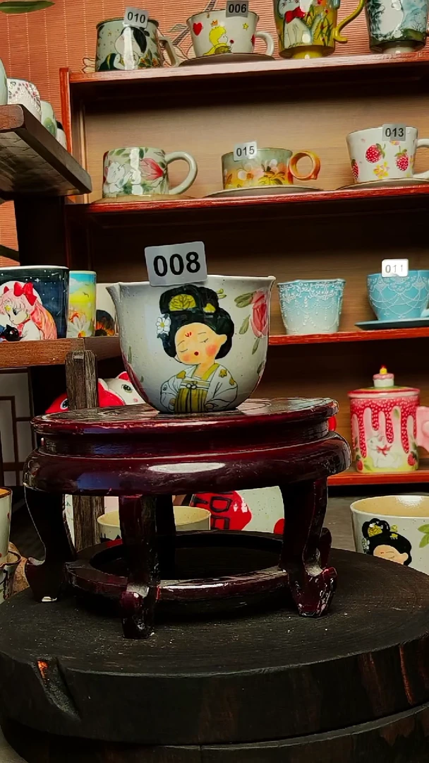 摆件陶景德镇高温手作陶瓷有瑕