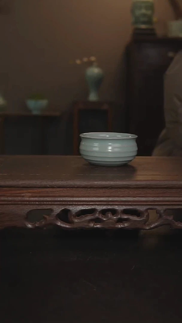 摆件瓷王国奇仿古釉手工炫纹