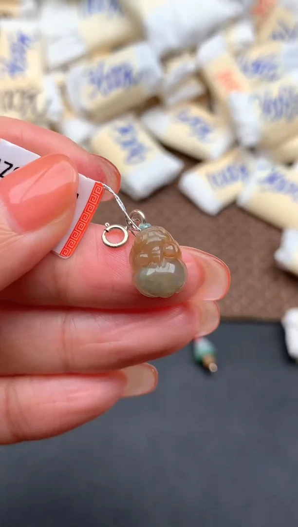 银S925镶嵌挂件翡翠1