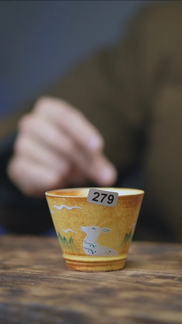 【闪购商品】279景德镇手绘小鹿单杯