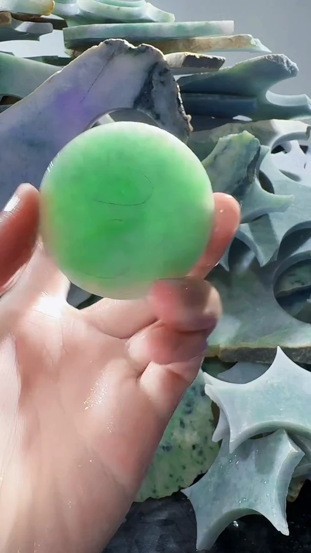 裸石翡翠缅甸翡翠A货文359