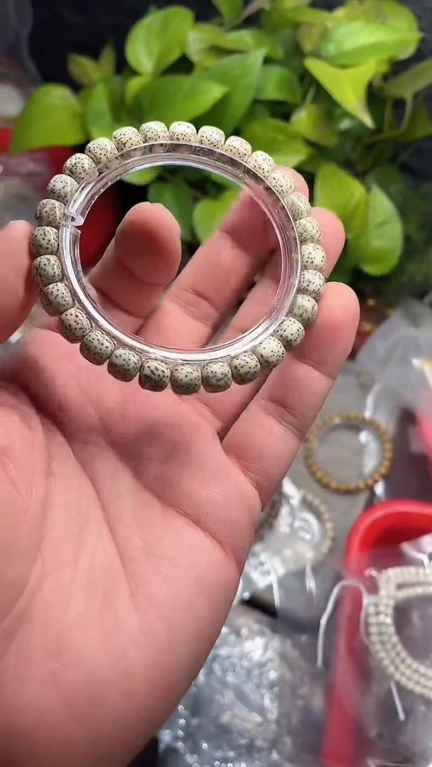星月菩提手串海南星月菩提《#H012》8X7河豚单圈