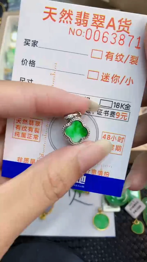 【闪购商品】翡翠颈饰银S925镶嵌           8