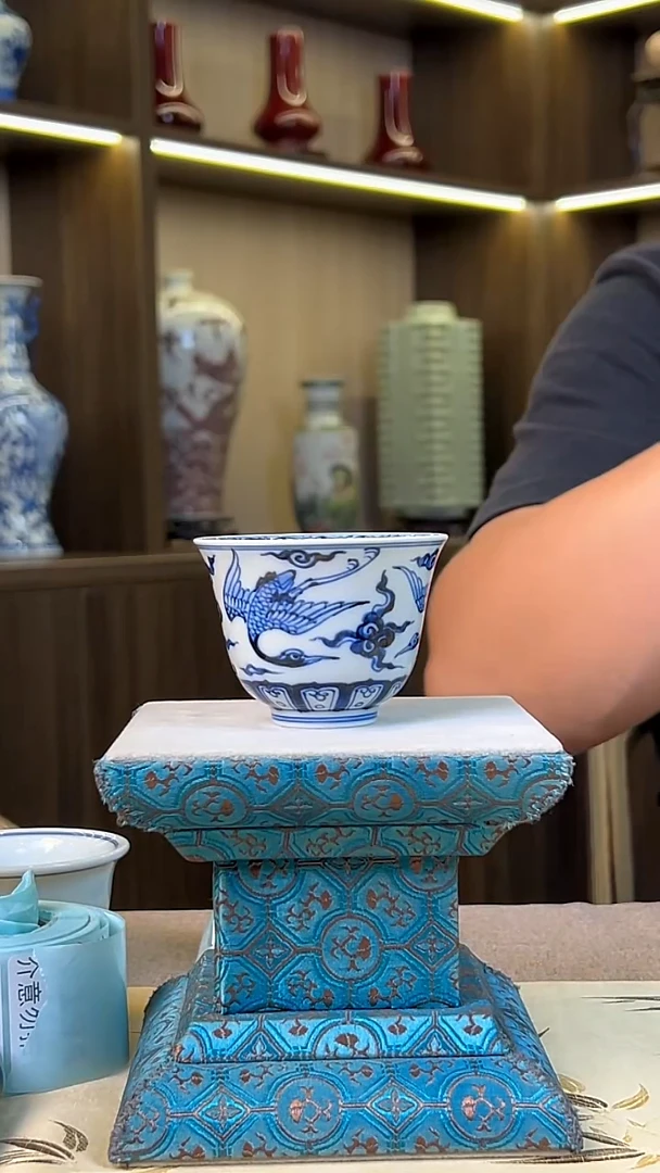 瓷片景德镇毛仔柴窑杯