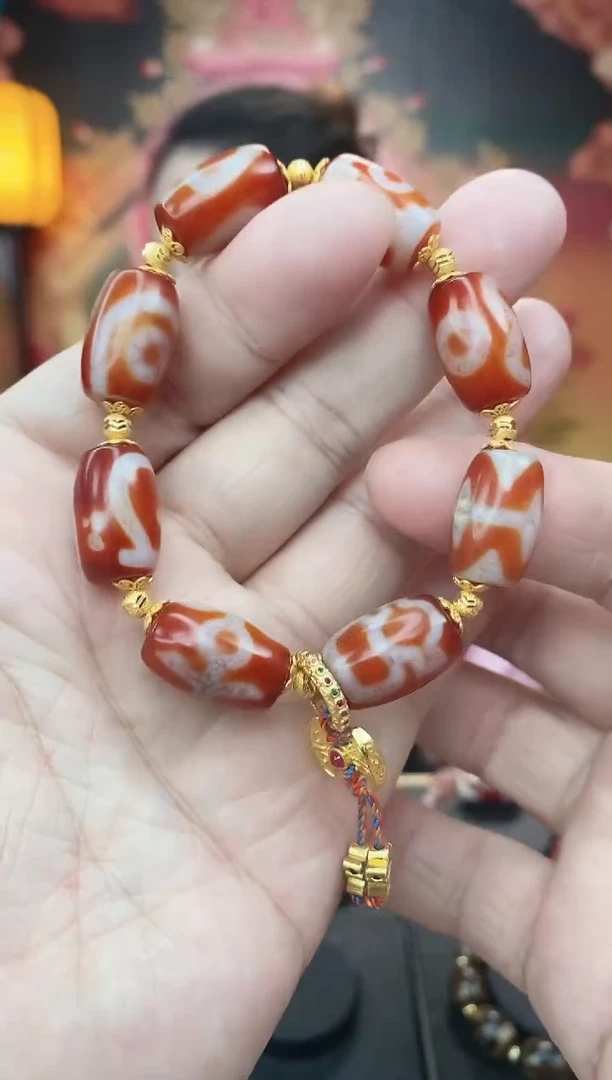 【闪购商品】玛瑙/玉髓手串未镶嵌玛瑙多宝手串